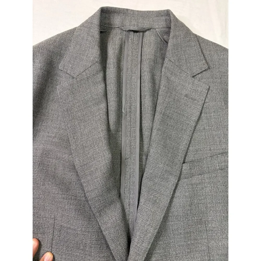 Bonobos Marzotto Italian Wool Men’s Sport Coat Blazer Gray 40R Standard Fit
